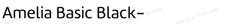 Amelia Basic Black字体转换